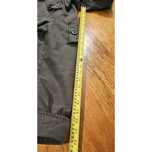 Levis Jacket Womens Large Hooded Green Anorak Military Jacket - Picture 7 of 10